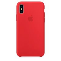 Чехол для iPhone Apple iPhone X Silicone Case RED